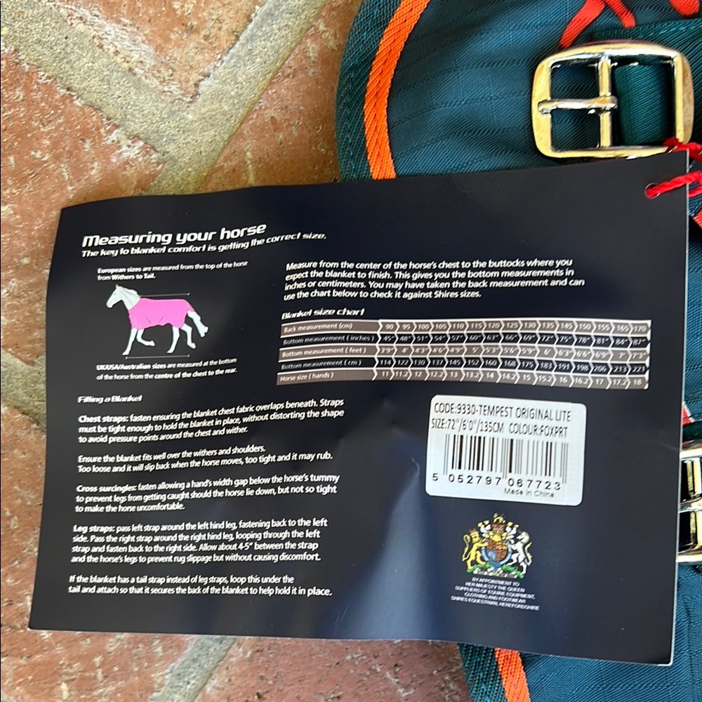 Limited Edition Shires Fox Print Turnout Sheet - Picture 5 of 11